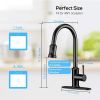 Kitchen Faucet- 3 Modes Pull Down Sprayer Kitchen Tap Faucet Head; Single Handle&Deck Plate for 1or3 Holes; 360¬∞ Rotation; Stainless Steel No Lead fo