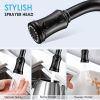 Kitchen Faucet- 3 Modes Pull Down Sprayer Kitchen Tap Faucet Head; Single Handle&Deck Plate for 1or3 Holes; 360¬∞ Rotation; Stainless Steel No Lead fo