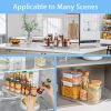 Lazy Susan Turntable Organizer for Refrigerator, Fridge Rectangle Lazy Susan for Cabinet, Pantry, Kitchen Countertop, Fridge Organization and Storage,