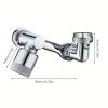 1pc, 1080 ¬∞ Swivel Faucet Extender, ABS Universal Sink-Water Aerator, Kitchen Bathroom 1080 ¬∞ Angle Rotatable Spray Attachment, Multifunctional Robo