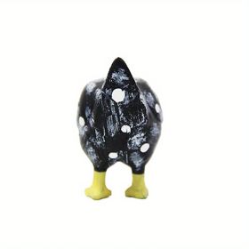 1pc/3pcs Chicken Butt Magnet Refrigerator Handmade Chicken Butt Gift Funny Hand Painted Chicken Butt Gift Vintage Magnetic Decorative (Color: Black)