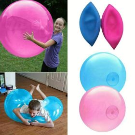 1pc, Hot Selling Blowing Air Round Ball, Transparent Bubble Ball, Inflatable Ball, Big Light Ball, Bubble Ball, Inflatable Water Ball Toy, Summer Part (size: King Size 51.18inch)