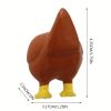 1pc/3pcs Chicken Butt Magnet Refrigerator Handmade Chicken Butt Gift Funny Hand Painted Chicken Butt Gift Vintage Magnetic Decorative